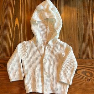 Like new white baby sweater